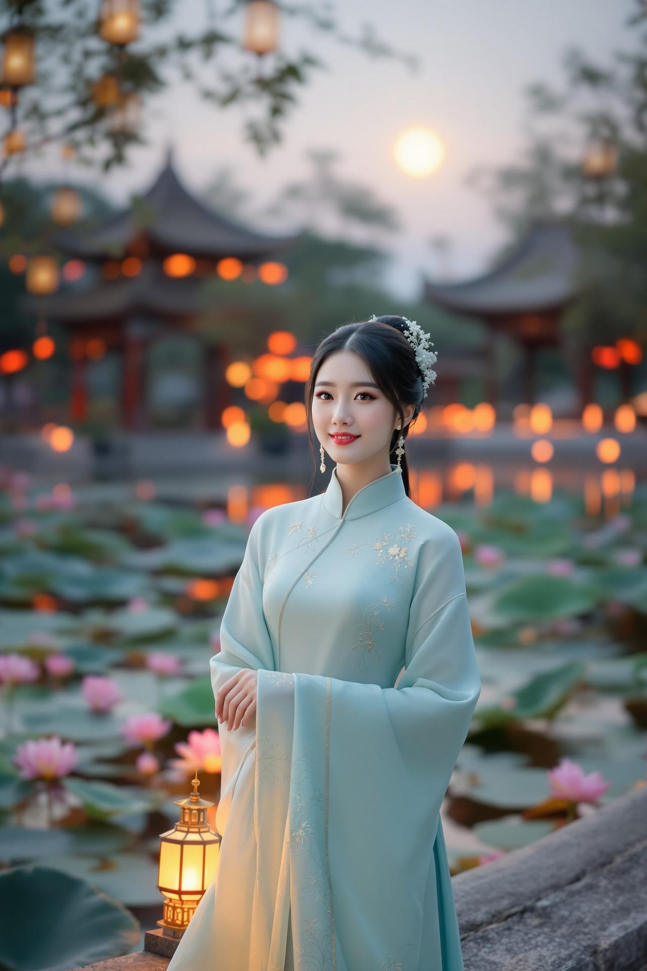 汉服少女·荷塘月色 - 汉服少女 - 福利写真唯美写真作品
